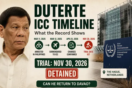 Can FPRRD Go Home to Davao? What the ICC Timeline Really Says image
