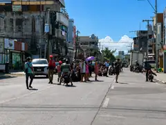 People gathered in the road during the June 2026 Mindanao earthquake